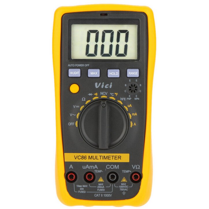 картинка Мультиметр тестер цифровой Vichy VC86 с автовыбором диапазона измерений от магазина "мир Электроники"