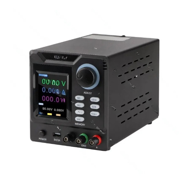 картинка Блок питания KUAIQU SPPS-D3010, 0-30В / 10А, память, USB, черный от магазина "мир Электроники"