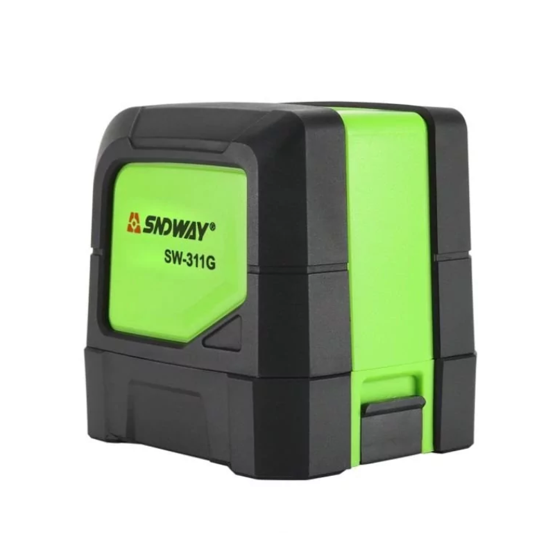 картинка Самовыравнивающийся лазерный уровень, нивелир SNDWAY SW-311G. 2-линии, зеленый от магазина "мир Электроники"