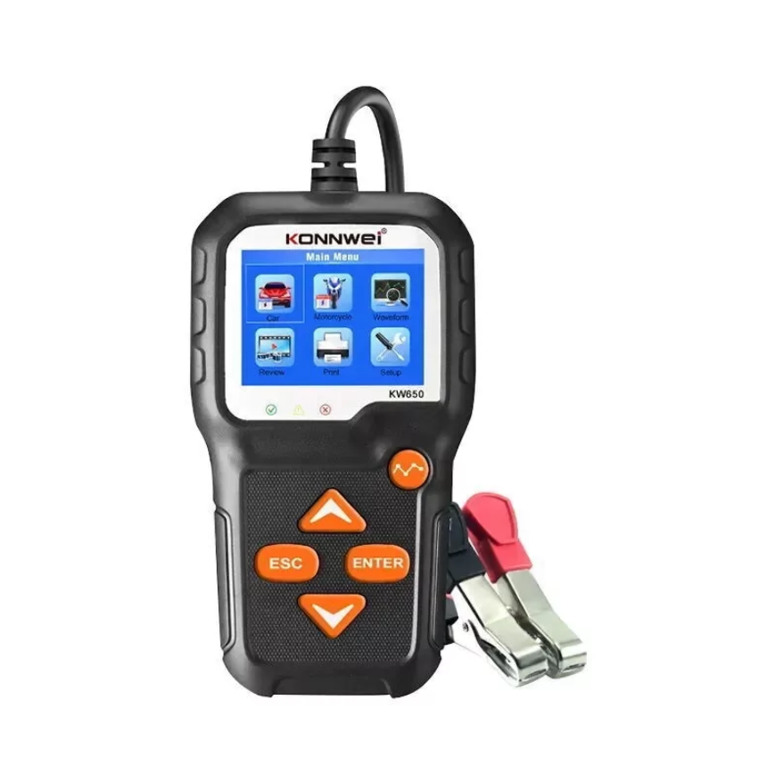 картинка Тестер авто аккумулятора KONNWEI KW650, 6В/12В от магазина "мир Электроники"