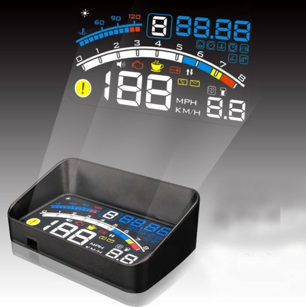 картинка Проектор-дисплей на стекло для автомобиля HUD ASH-4E от магазина "мир Электроники"