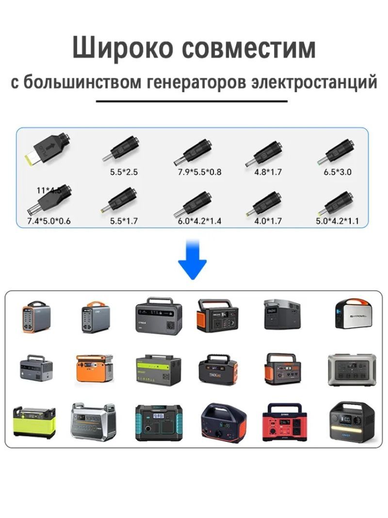 картинка Солнечная панель портативная туристическая CTECHi SP-100, 100 Вт, 2USB, USB-C, монокристаллическая от магазина "мир Электроники"
