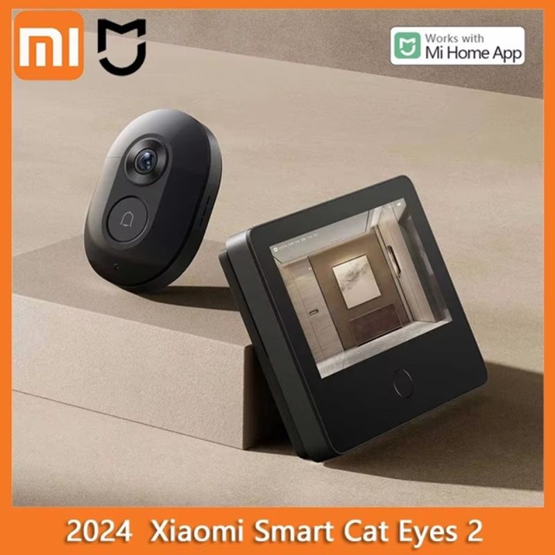 картинка Видео-глазок Xiaomi Smart Cat Eye 2 (MJMY01BY), камера 3Мп, 8000 мАч от магазина "мир Электроники"