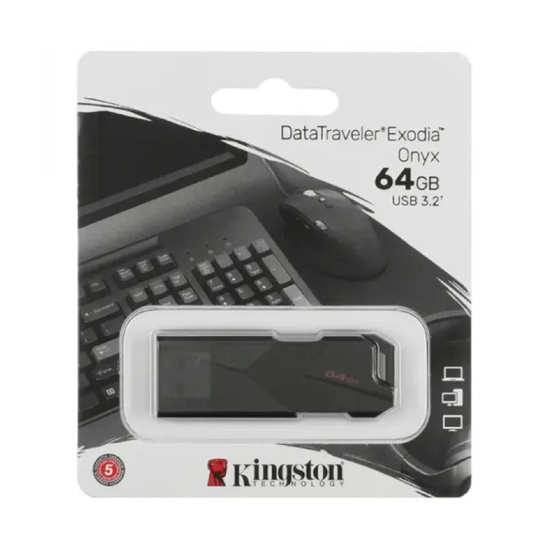 картинка Флешка Kingston DTXON/256GB, 256GB, USB 3.2, черный от магазина "мир Электроники"