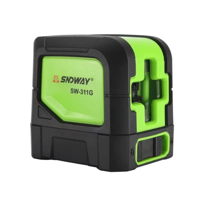картинка Самовыравнивающийся лазерный уровень, нивелир SNDWAY SW-311G. 2-линии, зеленый от магазина "мир Электроники"