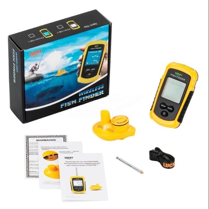 картинка Эхолот сонар Lucky FFW1108-1 для поиска и обнаружения рыбы до 40 м от магазина "мир Электроники"