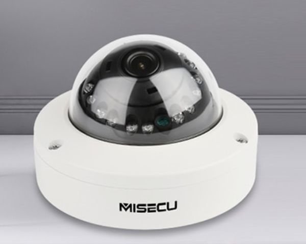картинка Купольная IP камера MISECU IPC-DM12E-20H 2Мп 1080P H265 POE/48В, обнаружение движения, ночное видение от магазина "мир Электроники"