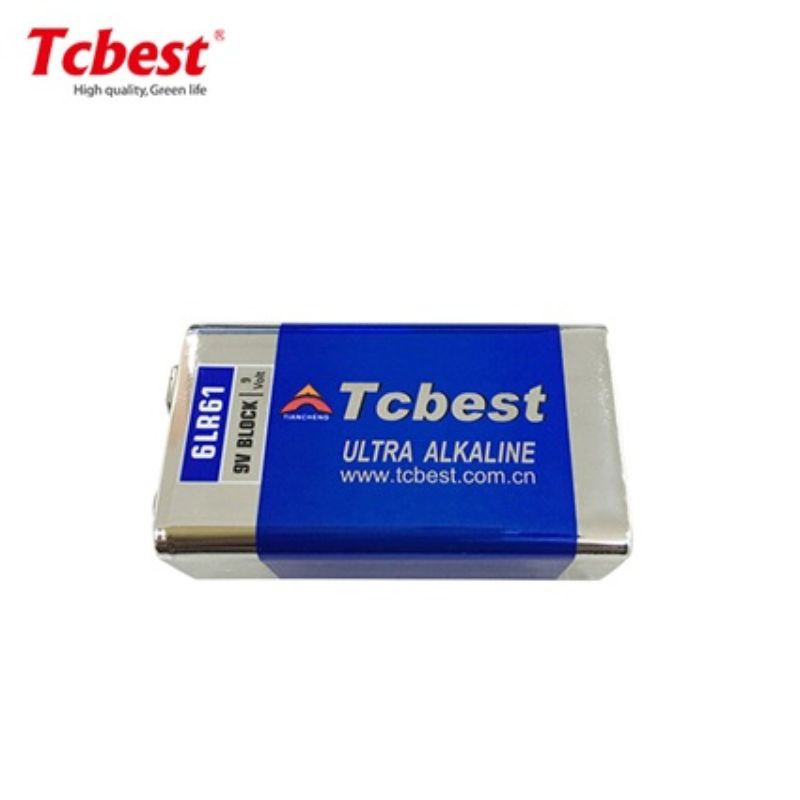картинка Батарейка крона TCbest 6LR61 Ultra Alkalaine 9В, 780 мАч, щелочная, блистер от магазина "мир Электроники"