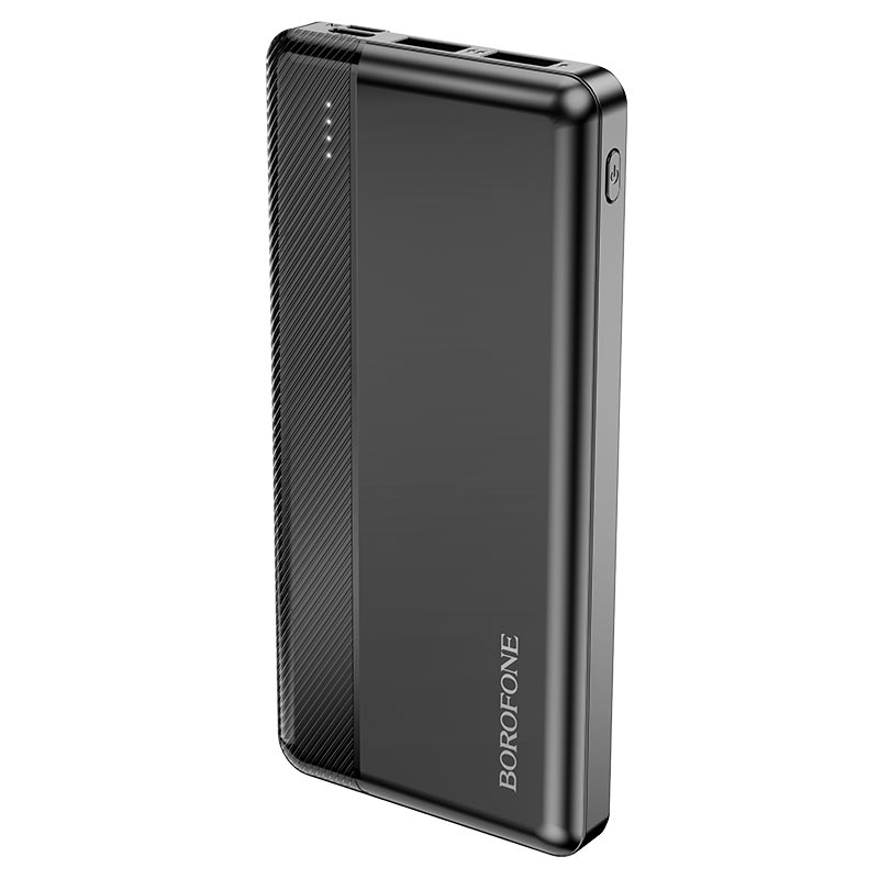 картинка POWER BANK BOROFONE BJ24, 10000 мАч, вход микро Type-C, 2 выхода от магазина "мир Электроники"