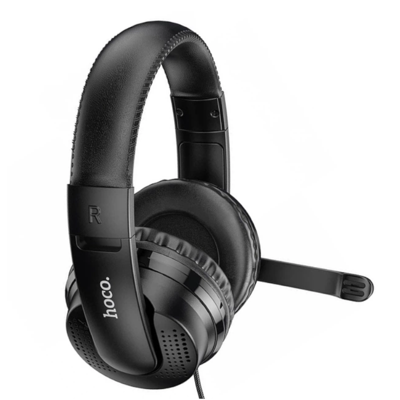 картинка Наушники проводные HOCO W103 игровые, (большие) 1.2 м от магазина "мир Электроники"