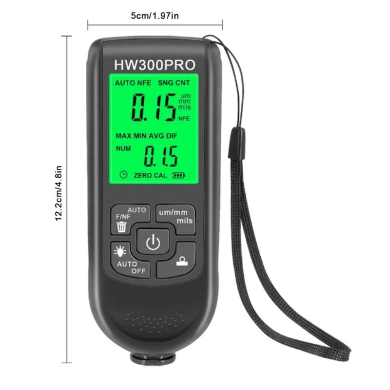 картинка Толщиномер HW300PRO, железо, сталь, алюминий от магазина "мир Электроники"