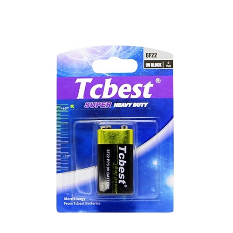 картинка Батарея "Крона" Tcbest 6F22 9В, 200 мАч, цинково-углеродная, блистер от магазина "мир Электроники"