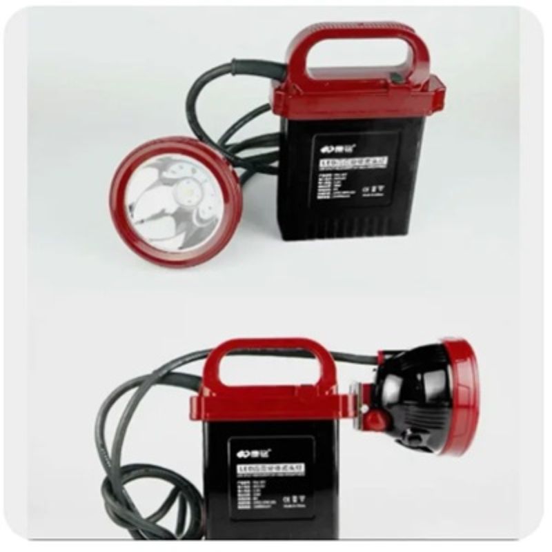 картинка Фонарь шахтерский ручной/налобный с мощным аккумулятором KM-206 от магазина "мир Электроники"