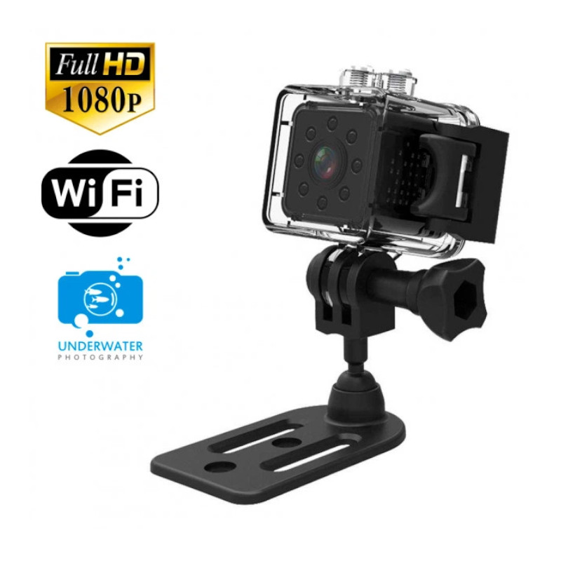 картинка Экшн камера - видеорегистратор SQ23 с WIFI и аква кейсом (для подводной съемки) от магазина "мир Электроники"
