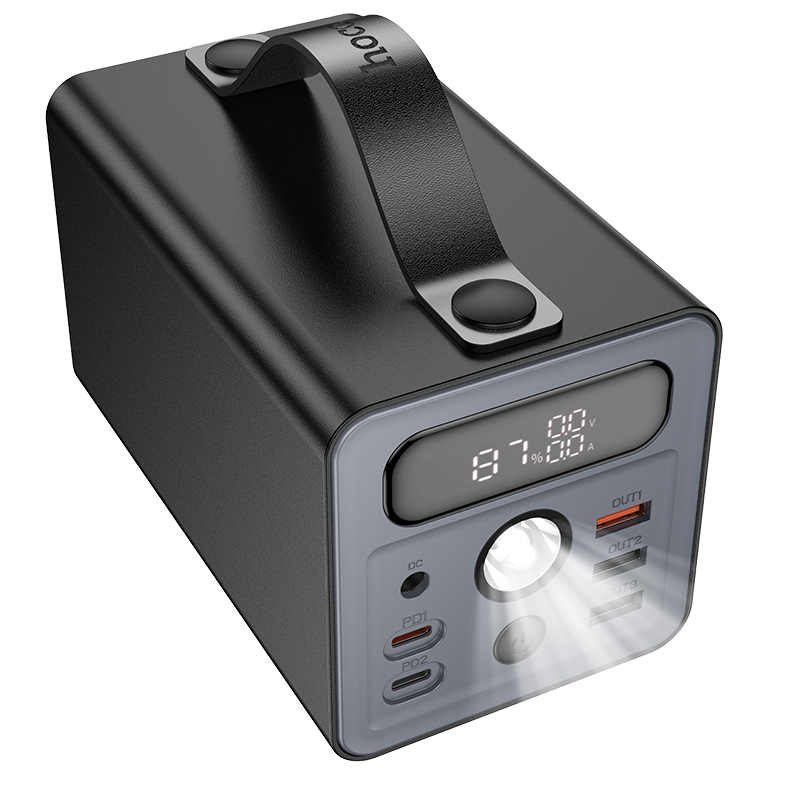 картинка POWER BANK HOCO J138 60000 мАч, вход 2 USB-C, 3USB USB-C выход, PD 20Вт, QC 3.0 от магазина "мир Электроники"