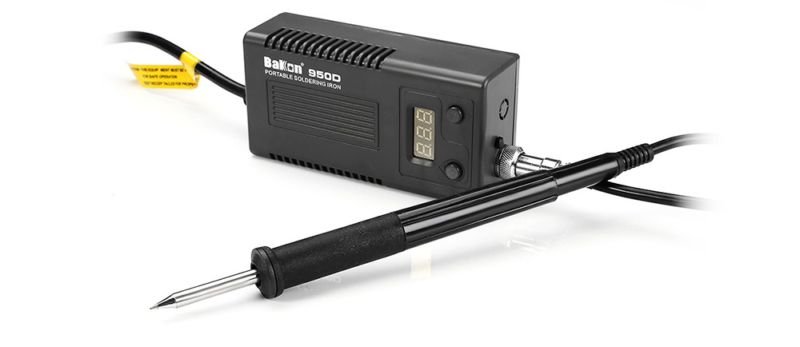 картинка Мини паяльная станция Bakon BK950D с удлиненным жалом T12 от магазина "мир Электроники"