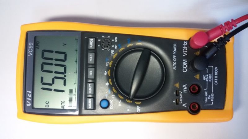 картинка Мультиметр тестер цифровой Vichy VC99 с автовыбором диапазона измерений от магазина "мир Электроники"