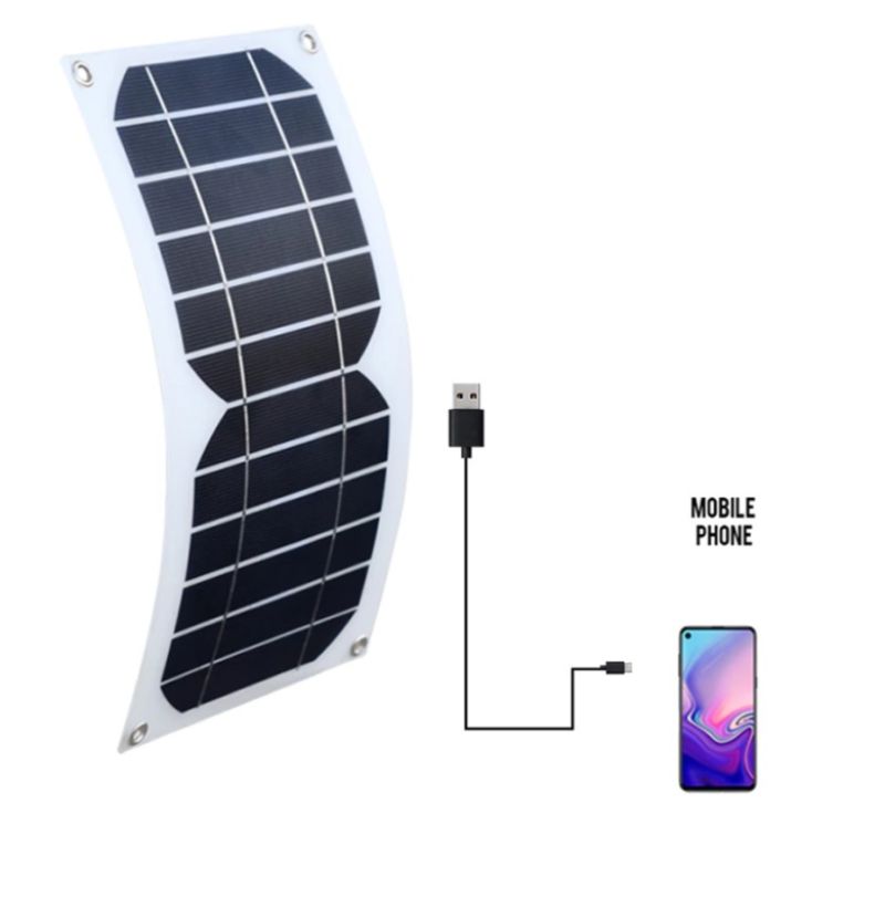 картинка Солнечная панель гибкая 145x300 мм, 5 В/6 Вт. от магазина "мир Электроники"