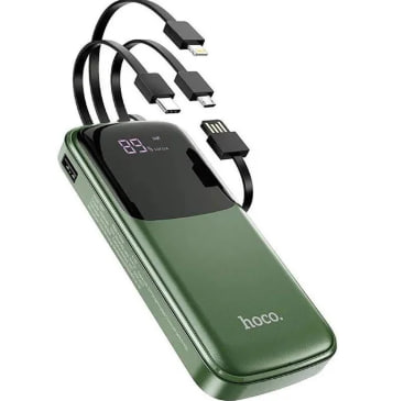 картинка Power Bank HOCO DB07 10000 мАч, 4 Выхода, быстрая зарядка от магазина "мир Электроники"