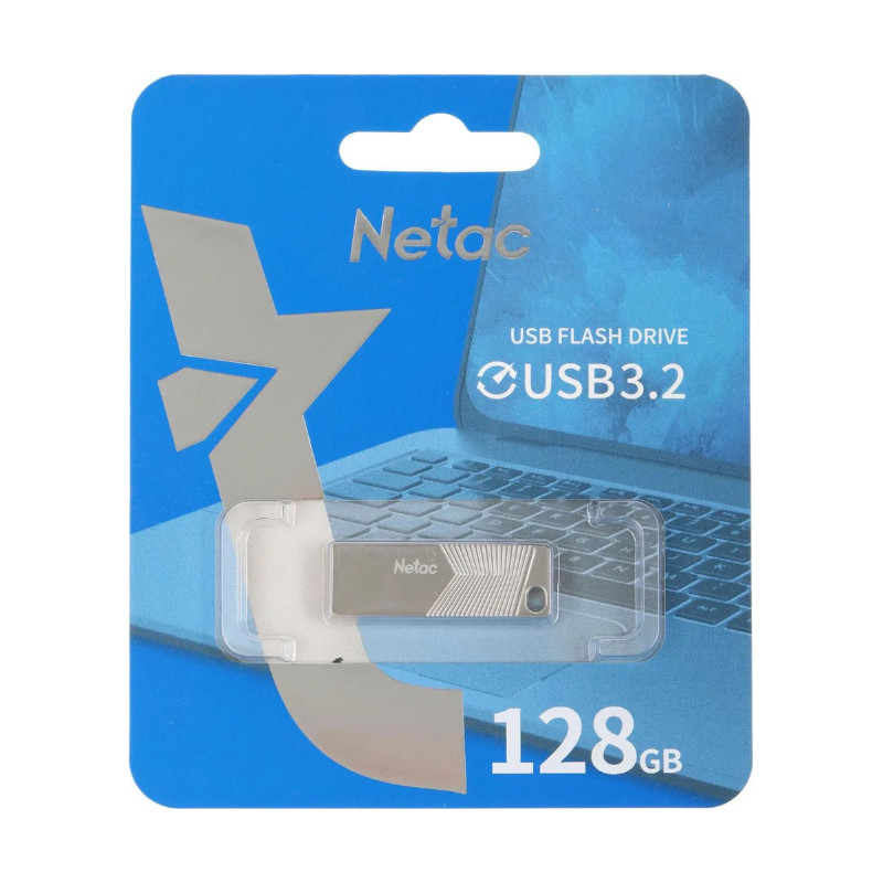 картинка  Флешка Netac NT03UM1N-128G-32PN 128GB, USB3.2 от магазина "мир Электроники"