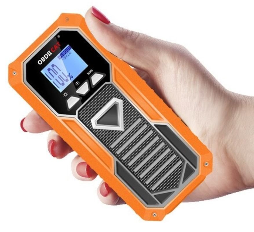 картинка Автомобильное аварийное пусковое, зарядное устройство IE12 Car Starter 600А, Power Bank 18000 мАч от магазина "мир Электроники"