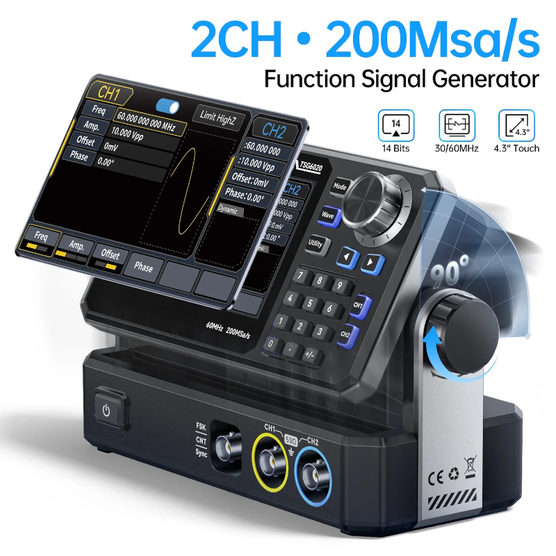 картинка Генератор сигналов FNIRSI TSG3020, 2 канала, до 30 МГц от магазина "мир Электроники"