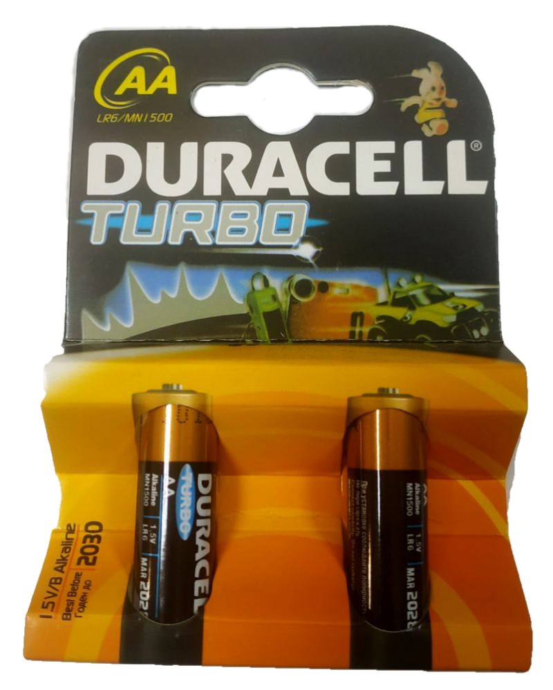картинка Батарейки DURACELL Turbo AA 1.5В от магазина "мир Электроники"