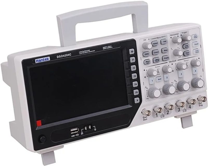 картинка Осциллограф Hantek DSO 4204C до 200 мГц, 4 канала, генератор 25 МГц от магазина "мир Электроники"