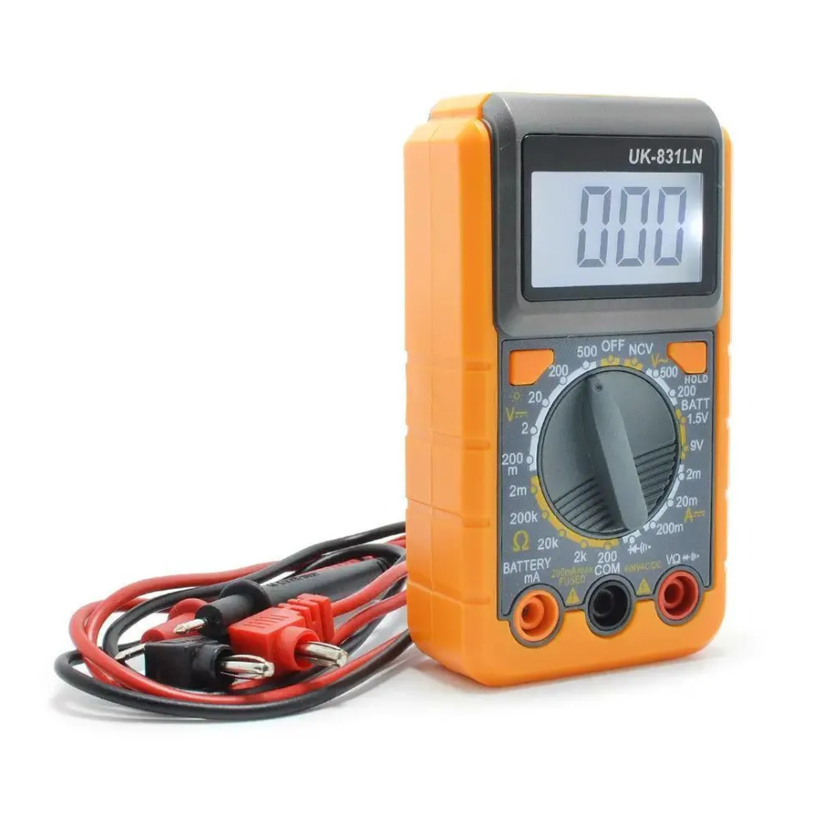 картинка Мультиметр тестер цифровой UK-831LN многофункциональный от магазина "мир Электроники"