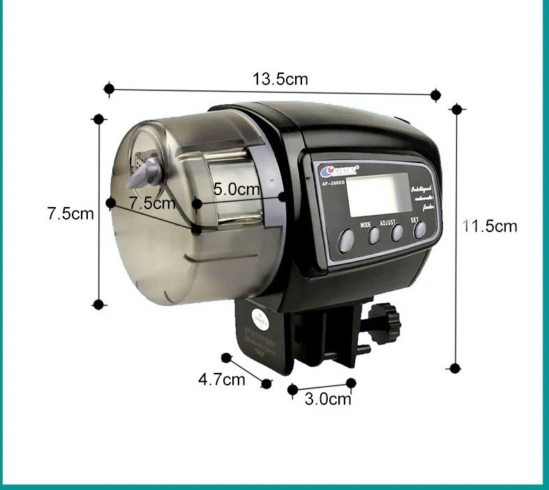 картинка Авто кормушка для рыб в аквариум Resun AF-2005D. Кормление 1- 4 раза в сутки от магазина "мир Электроники"