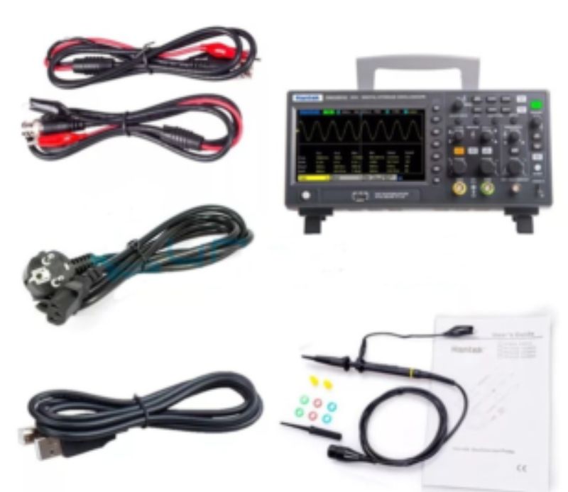 картинка Осциллограф профессиональный Hantek DSO-2D10 до 100 МГц, 2 канала, генератор