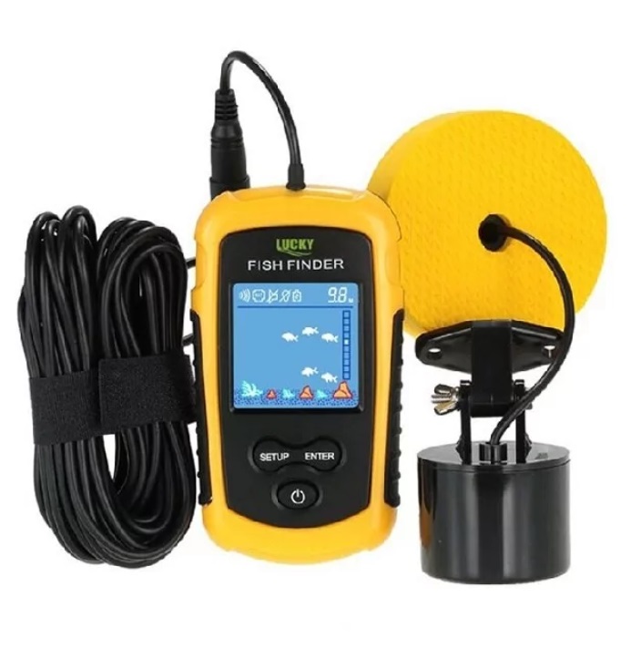 картинка Эхолот сонар Lucky FF1108-1 для ловли рыбы проводной, обнаружение до 100 м от магазина "мир Электроники"
