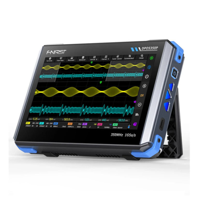 картинка Осциллограф FNIRSI DPOS350P, двухканальный, 350 Мгц от магазина "мир Электроники"