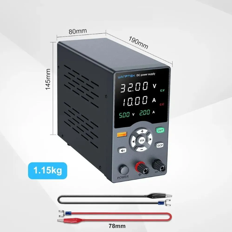 картинка Блок питания Wanptek GC3010H, 0-30B/10A, черный от магазина "мир Электроники"