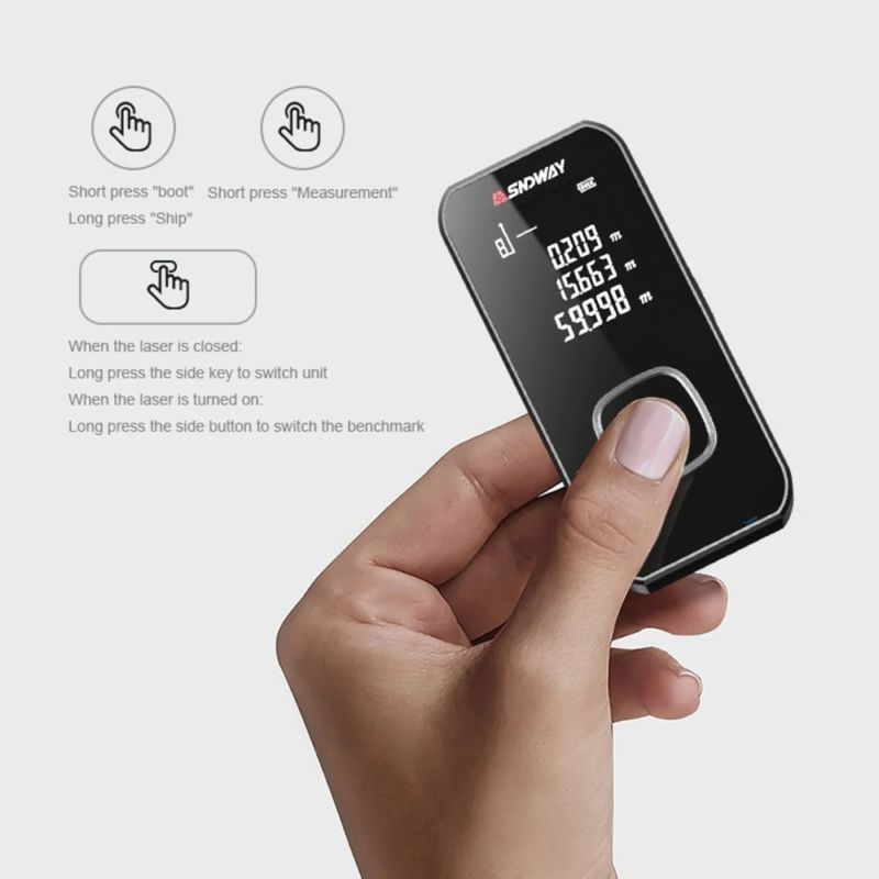 картинка Лазерный дальномер SW-25A 40 м черный от магазина "мир Электроники"