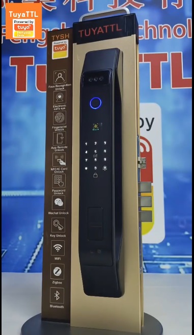 картинка Смарт замок дверной TYSH Tuya K9, 3D Face ID, Wi-Fi, BT от магазина "мир Электроники"