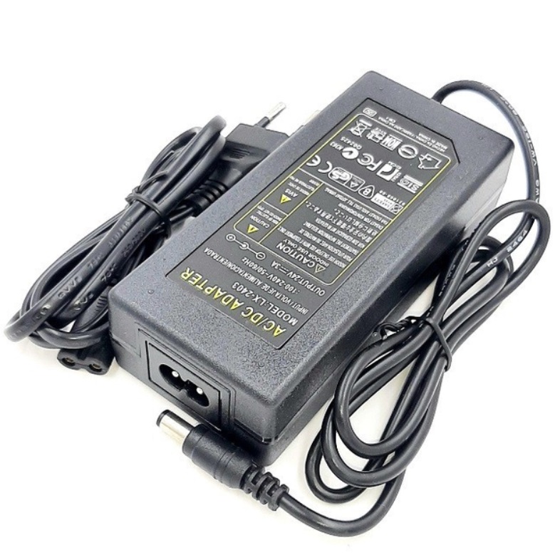 картинка Блок питания Lian Xing LX-2403 24 В, 3 А (5.5*2.5 мм) от магазина "мир Электроники"