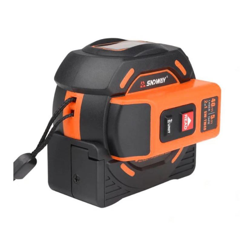 картинка Лазерный дальномер SNDWAY SW-TM40 40 м, с рулеткой 5 м от магазина "мир Электроники"