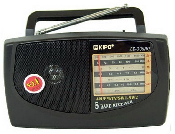 картинка Радиоприемник KIPO KB-308AC AM/FM, 4 диапазона		 от магазина "мир Электроники"