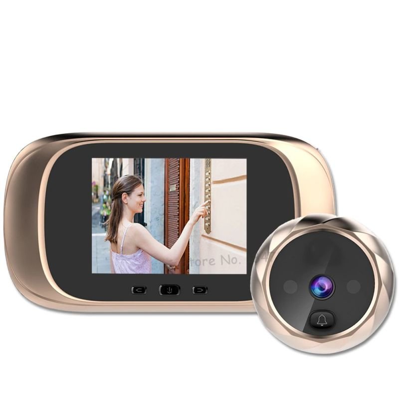 картинка Дверной видео-глазок SDC19 с экраном 2,8 дюйма, запись фото от магазина "мир Электроники"