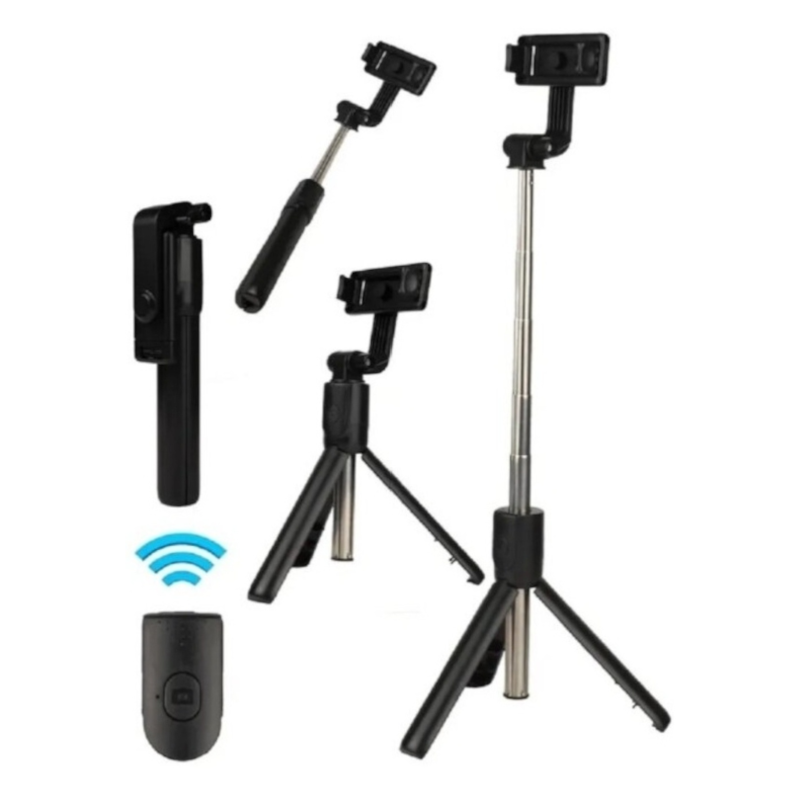картинка Монопод селфи R1 тренога телескопический с кнопкой от магазина "мир Электроники"