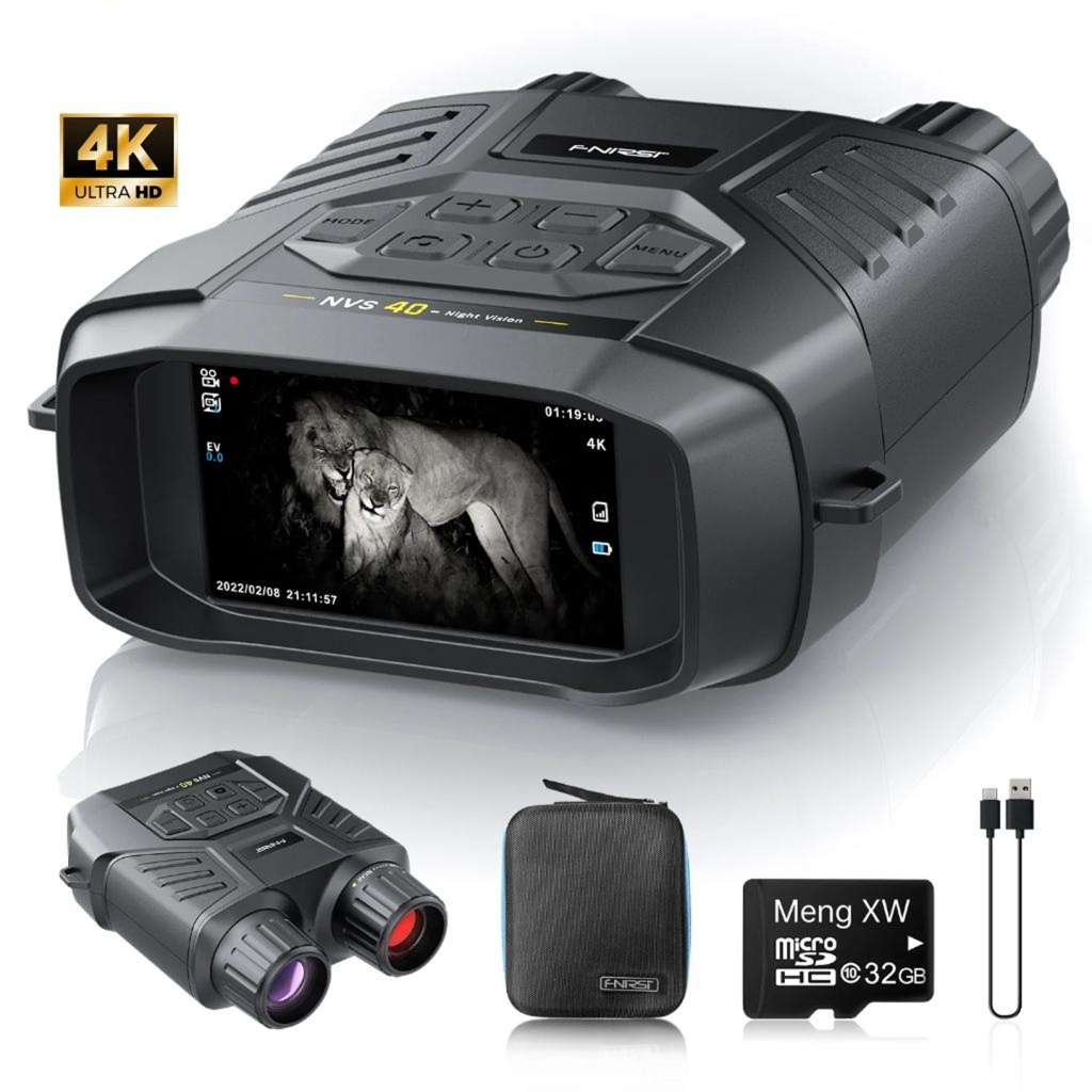 картинка Монокуляр ночного видения FNIRSI NVS-40, 300 м, HD, 6x IR, фото, видео от магазина "мир Электроники"