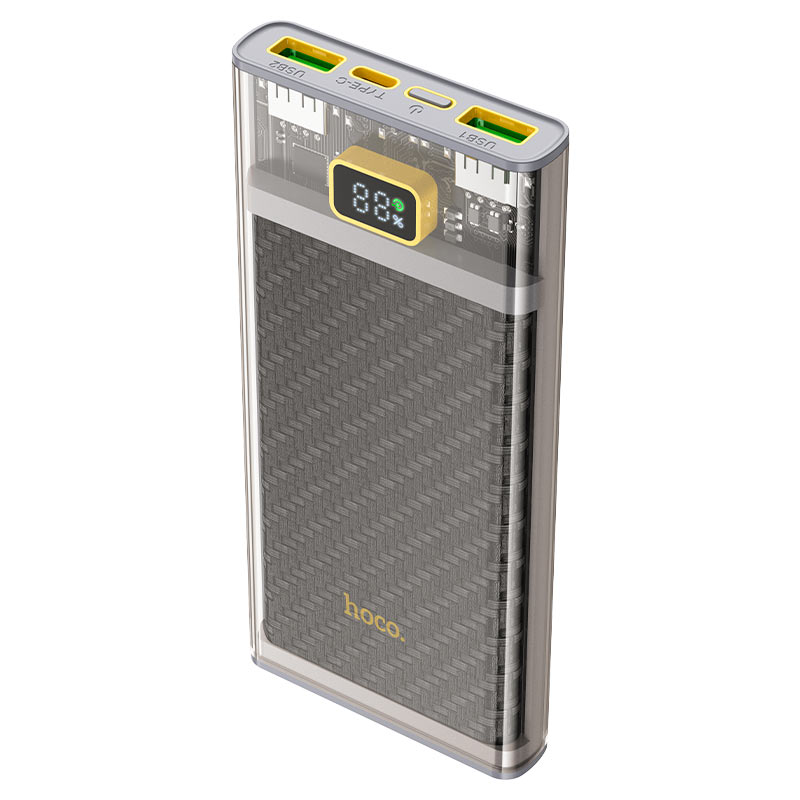 картинка Power Bank HOCO J103 10000 мАч LED, USB, USB-C, PD 20 Вт, QC3.0 от магазина "мир Электроники"