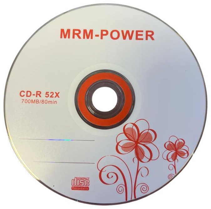 картинка MRM-Power CD-R 52X, 700 МБ, одноразовый записываемый оптический диск от магазина "мир Электроники"