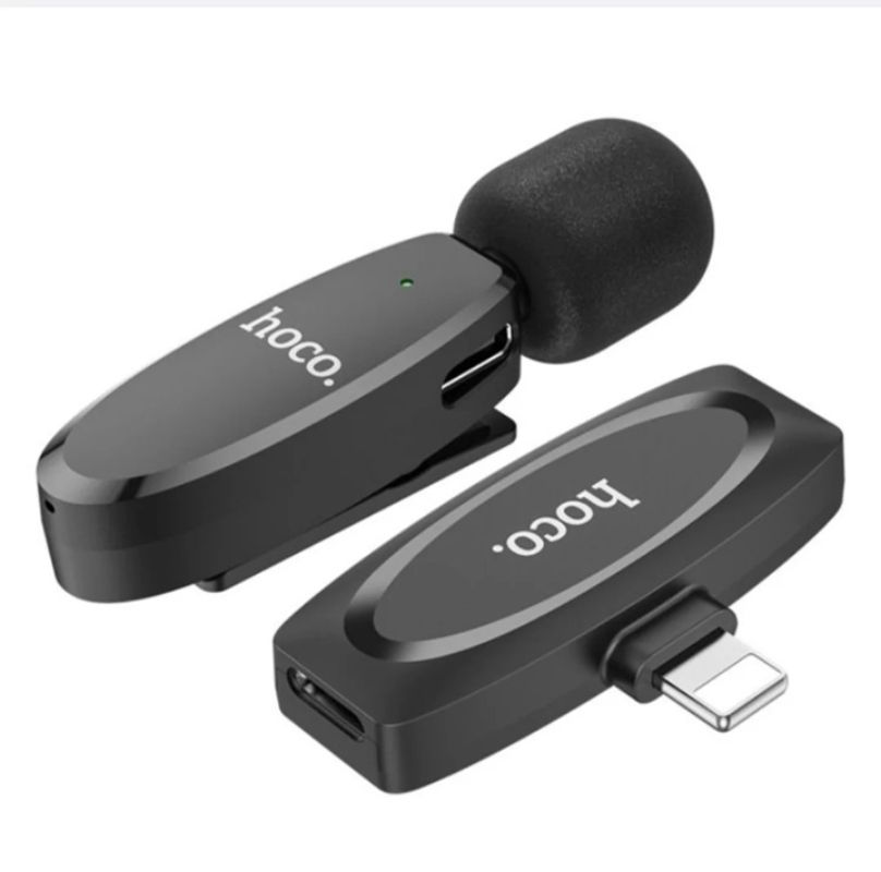 картинка Микрофон петличка беспроводной HOCO L15 для IpHone, до 6 ч от магазина "мир Электроники"