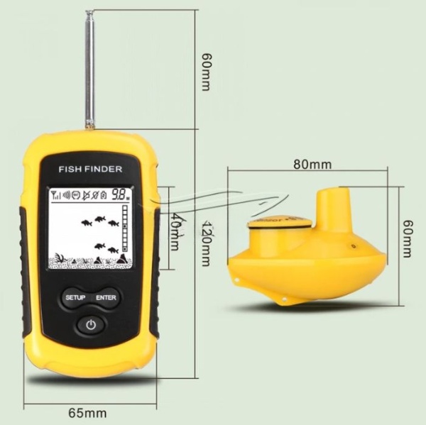 картинка Эхолот сонар Lucky FFW1108-1 для поиска и обнаружения рыбы до 40 м от магазина "мир Электроники"