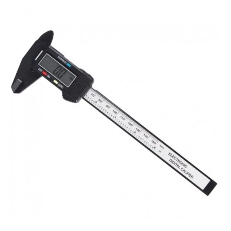 картинка Штангенциркуль цифровой углеродное волокно до 150 мм от магазина "мир Электроники"