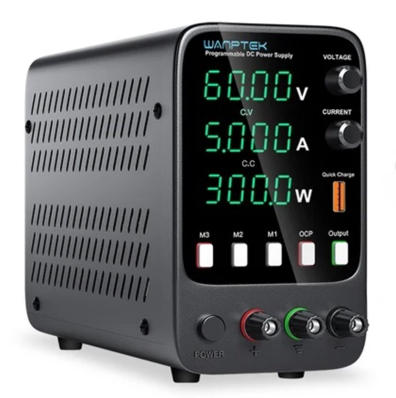 картинка Блок питания импульсный APS605H, 0-60В/5А, кнопки памяти, черный от магазина "мир Электроники"