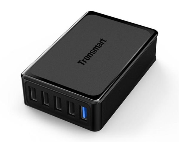 картинка Настольное компактное зарядное устройство Tronsmart U5PTA 4- USB VoltiQ и 1-USB быстрая зарядка (Код: ) от магазина "мир Электроники"