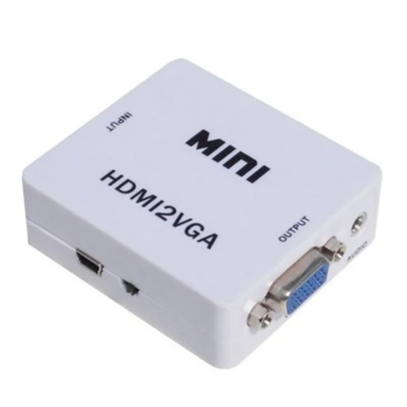 картинка Конвертор HDMI2VGA mini 10080P, HDMI на VGA от магазина "мир Электроники"